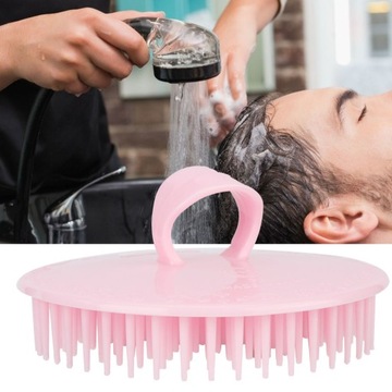 Ручной силиконовый шампунь для массажа кожи головы, расческа для мытья головы GL.