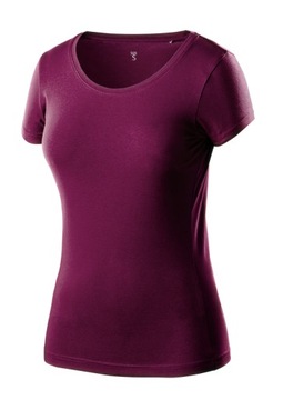 NEO T-SHIRT KOSZULKA DAMSKA BORDOWA 80-611-M