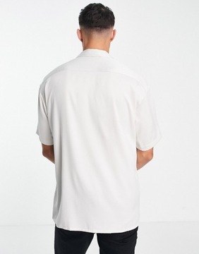 New Look Biała satynowa koszula oversize S