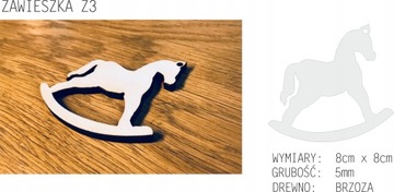 ДЕРЕВЯННЫЕ ЁЛОЧНЫЕ УКРАШЕНИЯ Z3 3 шт.