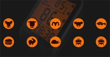 Беспроводной термометр Bluetooth через приложение 2x зонд от -5°C до 300°C ЖК-дисплей 100 м