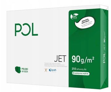 Papier biurowy Poljet format A4 90g 250 arkuszy