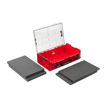 QBRICK System ONE 2XL Органайзер для ящика для инструментов MFI Красный 4 пенопластовых вставки