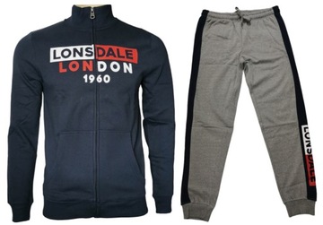 LONSDALE Dres Kompletny Bawełniany Bluza Spodnie