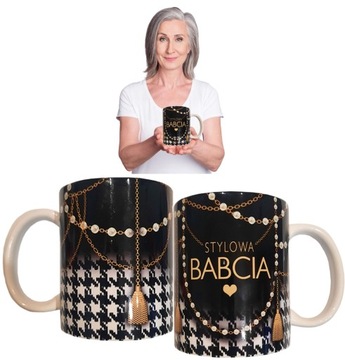 KUBEK prezent na DZIEŃ BABCI DZIADKA babcia WZORY
