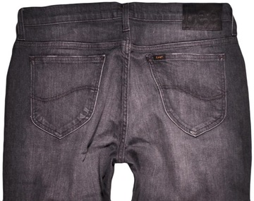 LEE spodnie GREY slim jeans RIDER _ W28 L30