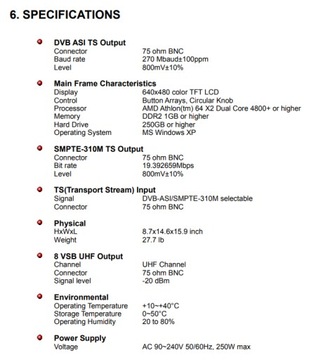 Генератор ТВ-сигналов Teleview TPG430B R2229
