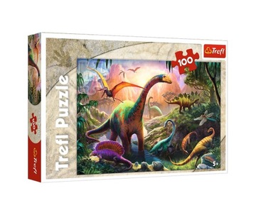 Пазл Trefl Мир динозавров 100 деталей Пазл 100 Мир динозавров