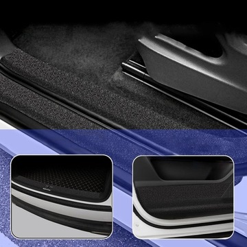 ЗАЩИТНАЯ ЛЕНТА ИЗ ФОЛЬГИ ДЛЯ ПОРОГКОВ АВТОМОБИЛЯ PEVA ЧЕРНАЯ STRONG 70мм х 5М