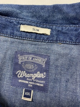 WRANGLER SLIM ORYGINALNA JEANSOWA KOSZULA / L