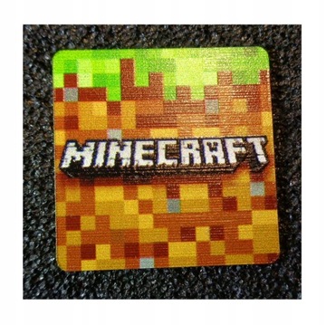 MINECRAFT LOGO wypukłe 25 x 25 mm 511