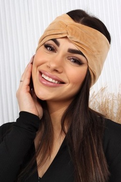 ЖЕНСКАЯ ПОВЯЗКА НА ГОЛОВУ-УШКИ ТЮРБАН УЗЕЛ ТЕПЛЫЙ ТОНКИЙ ВЕЛЮР