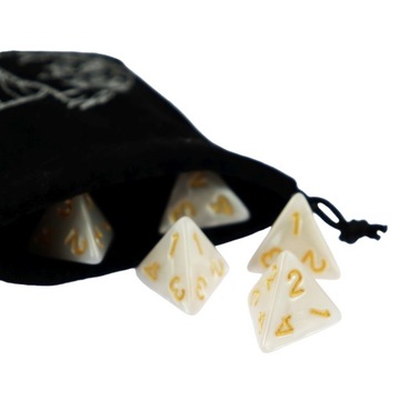 НАБОР 10 КУБИКОВ ДЛЯ РПГ D4 «СНЕЖНАЯ ПЛОЩАДЬ»