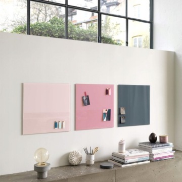 Стеклянная доска для записей MAGNESES серая Naked