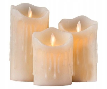 СВЕЧА СВЕТОДИОДНАЯ Вставка ДВИЖУЩЕГОСЯ ПЛАМЯ ЭКРУ ДЕКОРАТИВНАЯ СВЕЧА НА АККУМУЛЯТОРЕ 15 СМ