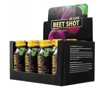 ACTIVLAB DE LUXE BEET SHOT 12x80ML WYCIĄG Z BURAKA