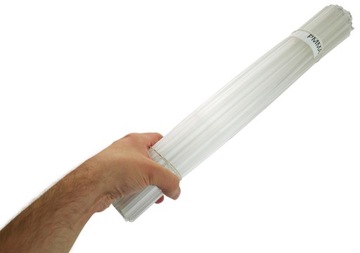 SPOIWA do spawania plastiku PMMA TRANSPARENTNY 1kg MIKS pasków i trójkątów