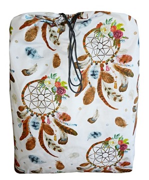 Мешок для постельного белья из хлопка для ДЕТСКОГО САДА + ВЫШИВКА