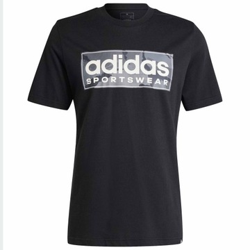 ADIDAS CAMO IR5825 T-SHIRT MĘSKA KOSZULKA BAWEŁNIANA CZARNA