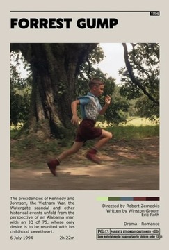 Plakat na płótnie Klasyczny Film Forrest Gump(1994