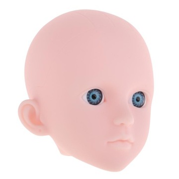 1/4 BJD Kobieta Doll Head Sculpt z niebieskimi