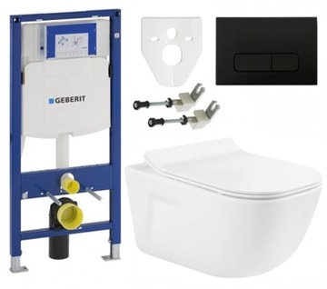 ZESTAW WC STELAŻ GEBERIT MISKA MEXEN MARGO BIAŁA