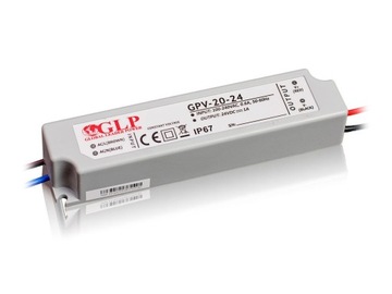 24H Zasilacz LED hermetyczny 20W 24V 1A IP67 GLP