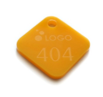 Брелоки, цифры, двухстороннее оргстекло, 3х5 см х 50