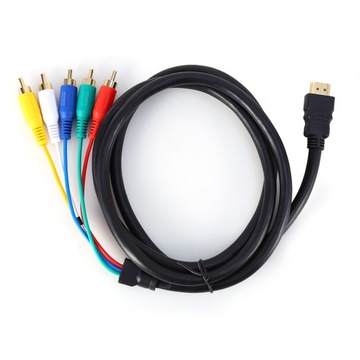 0,5 м 5 футов HD 1080P HDMI «папа» на 3 RCA AV-аудио-видео конвертерный кабель Ada Cord