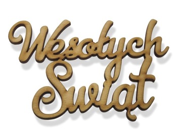 Wesołych Świąt napis M