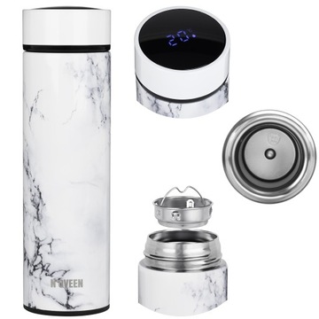 TERMOS BUTELKA TERMICZNA BIDON KUBEK 450ml LED