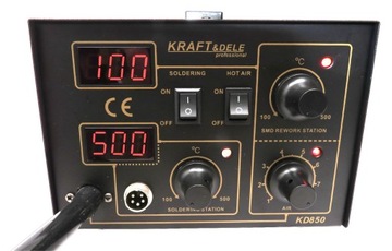 ПАЯЛЬНАЯ СТАНЦИЯ СВАРКА ГОРЯЧИМ ВОЗДУХОМ 850 100-500°C