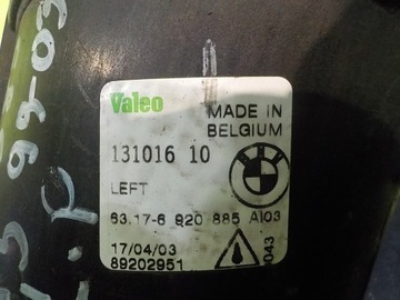 BMW X5 E53 3.0 D 03R 5D HALOGEN LEVÝ 89202951 13101610