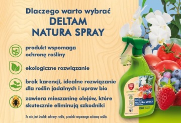 DELTAM NATURA SPRAY БИО ИНСЕКТИЦИД ОТ ТЛИ ВЕРЕТЕННАЯ МОТ ЛИЧИНКА 1л