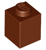Lego 3005 Klocek Brązowy Reddish Brown 10 szt
