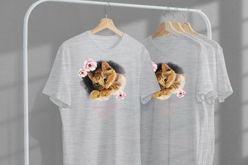 ФУТБОЛКА ДЛЯ ДЕТЕЙ КОТЫ КОТЯТА 164 СУПЕР КАЧЕСТВО