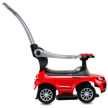 Коляска-коляска, ходунки с ручкой и зажимом Спортивная машина, красная.