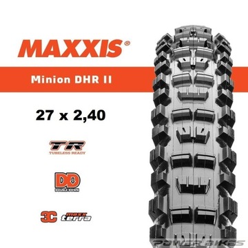 Шина Maxxis MINION DHR II 27,5 x 2,40 WT DD 120TPI MaxxTerra