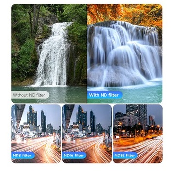 Набор фильтров 5 в 1 Фильтры CPL ND ND8 ND16 ND32 для камер DJI Action 3