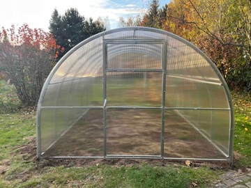 Теплица из поликарбоната Садовый тоннель 3х10 м, профили поликарбонат 20х20 3мм