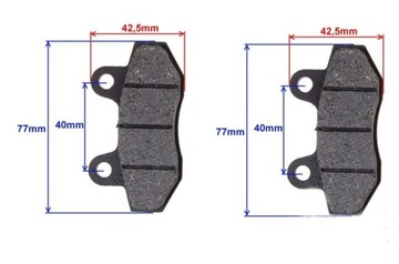 ТОРМОЗНЫЕ КОЛОДКИ МОТОЦИКЛ СКУТЕР 4T/139FMB KING