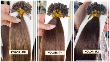 Pasemka naturalne Włosy Europ Keratyna 50cm 20szt