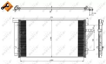 NRF CHLADIČ KLIMATIZACE KIA SPORTAGE SL