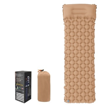 НАДУВНОЙ МАТРАС, КЕМПИНГОВОЕ СИДЕНЬЕ, КОРИЧНЕВЫЙ