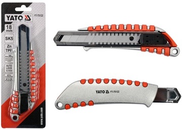 НОЖ ЯТО С ЛОМАТЫМ ЛЕЗВИЕМ ОБОЙНЫЙ НОЖ 18 ММ ЛОМАЮЩЕЕ ЛЕЗВИЕ YT-75122