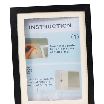 Детская художественная рамка для детских рисунков «Школьные задания», черная