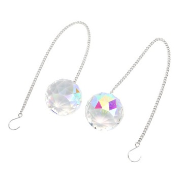 2 szt. Wisiorek z kryształową kulą z pryzmatem Suncatcher Window 0N