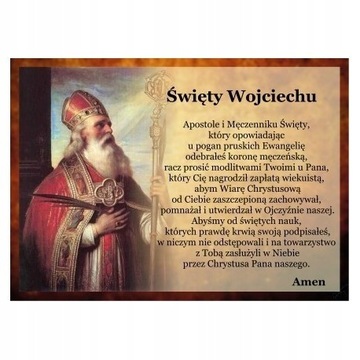 Pocztówka 62. Mój Patron - św. Wojciech