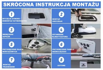 KLIMATYZACJA POSTOJOWA DACHOWA KLIMATYZATOR 12V ROLNICZA CIĄGNIK TRAKTOR