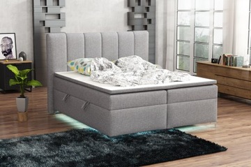 Łóżko Kontynentalne Boxspring Opcja LED ZL008 180